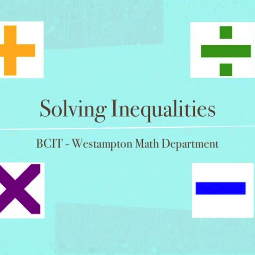 Solving One Step Linear Inequalities