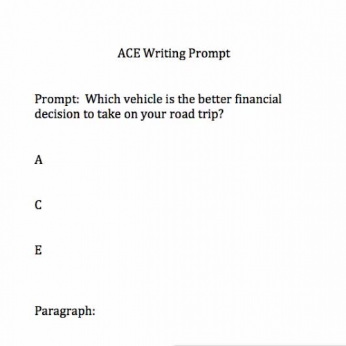 RTP - ACE Writing Prompt