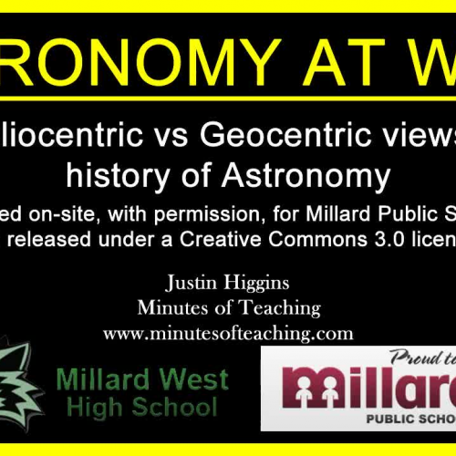 Heliocentric vs Geocentric views a history of