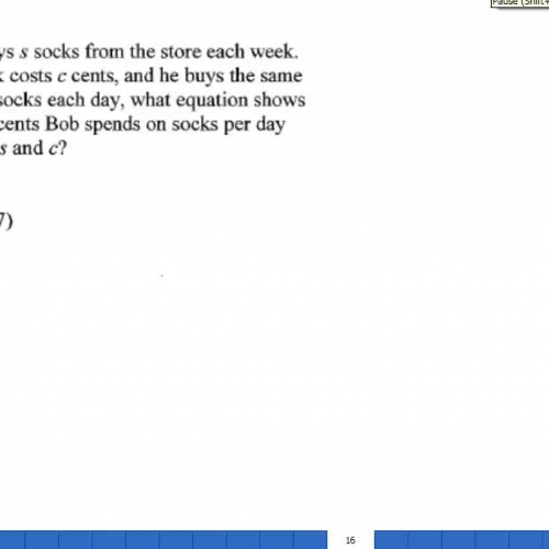 Algebraic expressions word problem