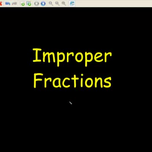 Improper Fractions