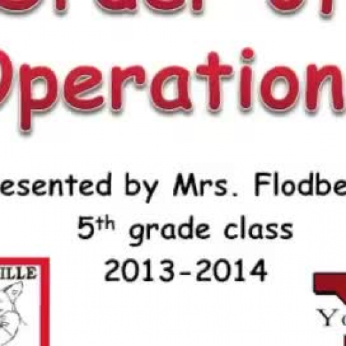 Mrs. Flodberg’s 5th Grade Class: Order 