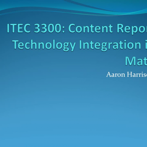 Content Report ITEC 3300