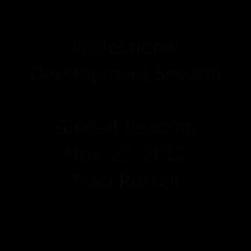 Guided Reading Prof Dev