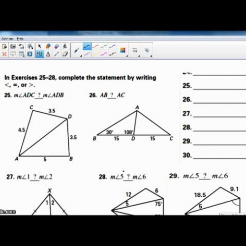 Unit 5 Test Corrections Triangle Inequalities