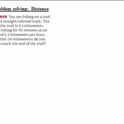 1.3 distance problem