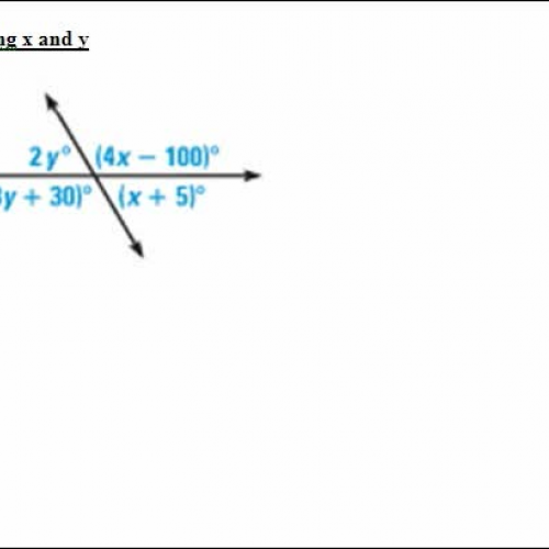 1.5 finding x and y
