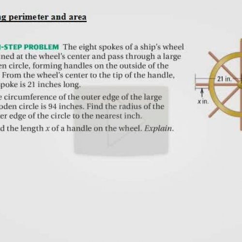 1.7 circumference of ships wheel