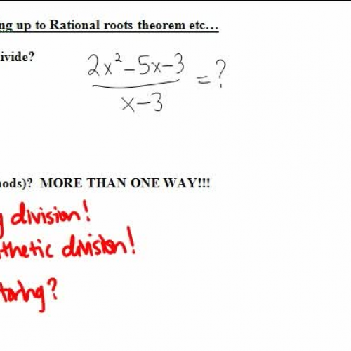2.4 dividing polynomials