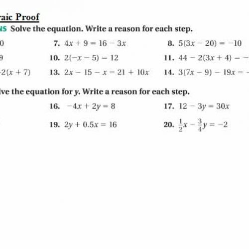 2.5 algebraic proofs (2)