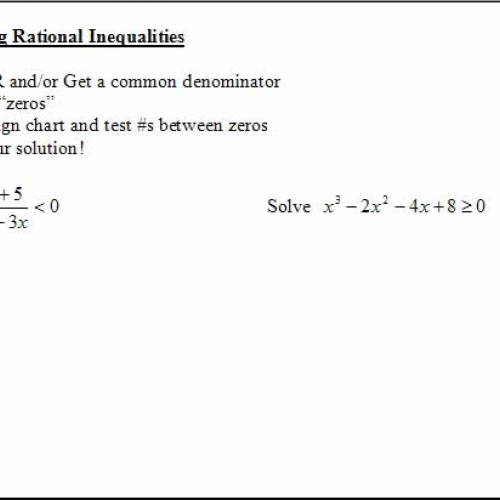 2.8 solving rational inequalities