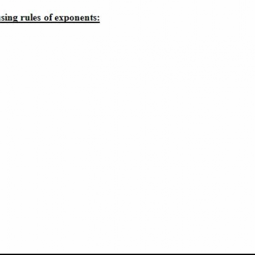 3 A more rules of exponents