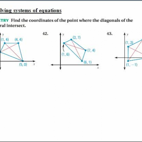3.2  solving for intersect with diag