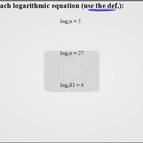 3.3 solving basic log eq