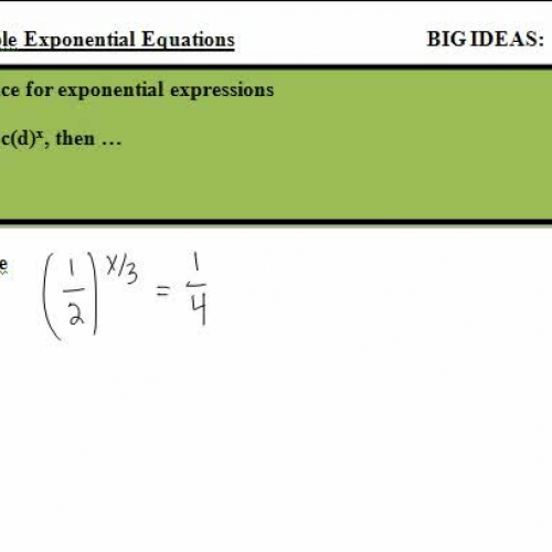 3a solving simple exponential eq