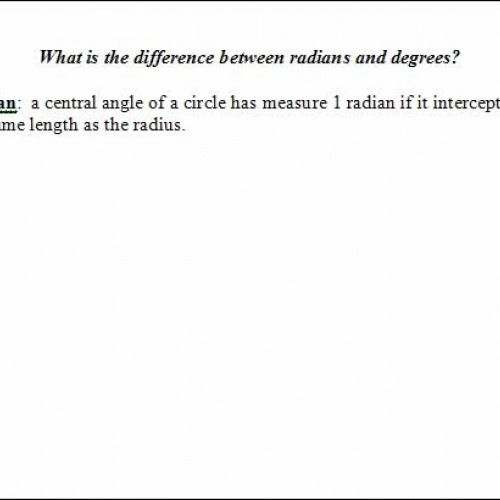 4.1  radians vs degrees
