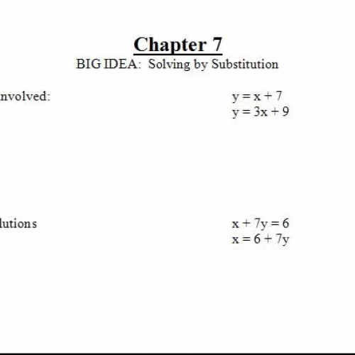 ch.7 substitution