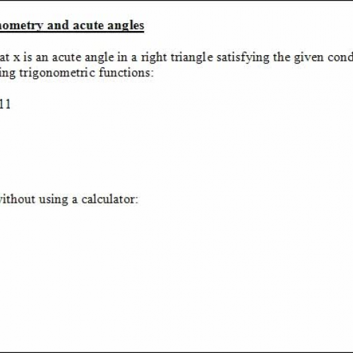 4.2  finding trig values