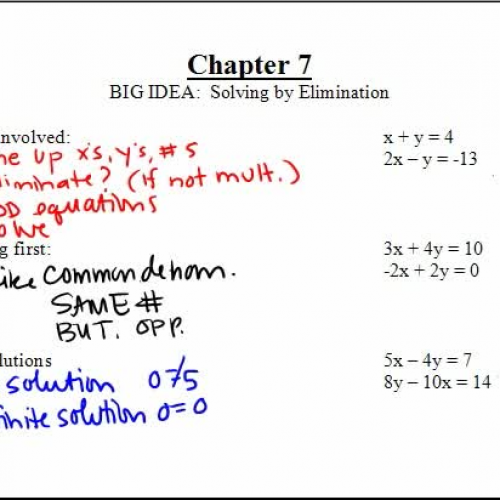 ch7 solving by elimination