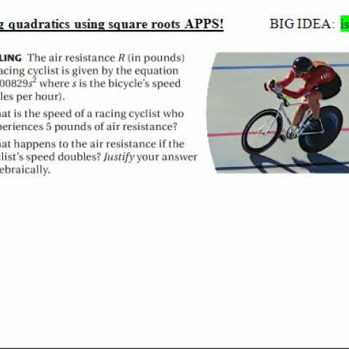 4.5 A P P S solving with sq rts