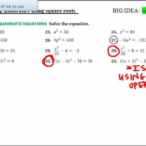 4.5 solving with roots and G R A P H I N G C 