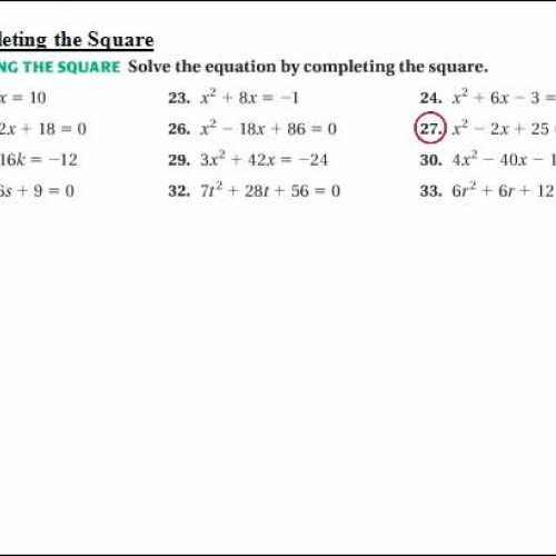 4.7 completing the square