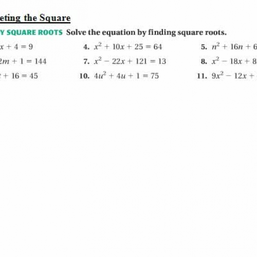 4.7 solve using roots