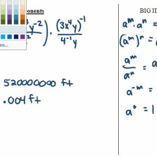 5.1  exponent rules