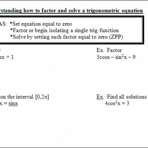 5.1  underst solving and factoring trig eq2