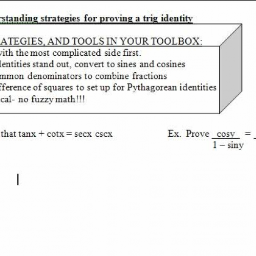 5.2  Underst strategy for proof