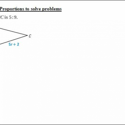 6.2   solve for variable using proportion