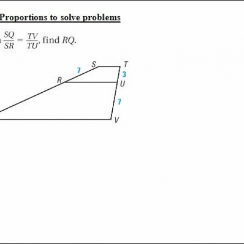6.2  finding missing side using proportion