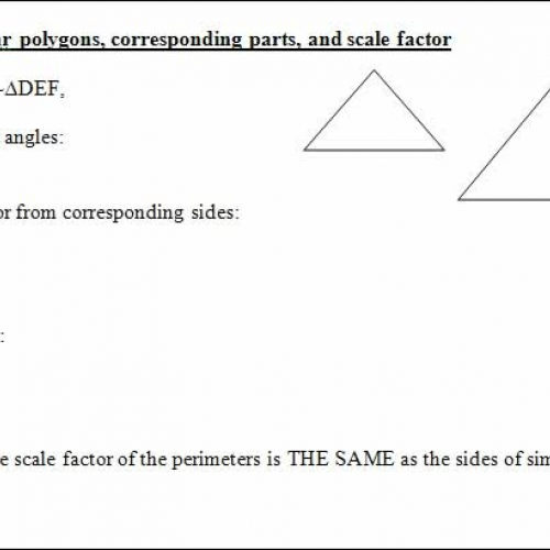 6.3 similar polygons &amp; scale 0