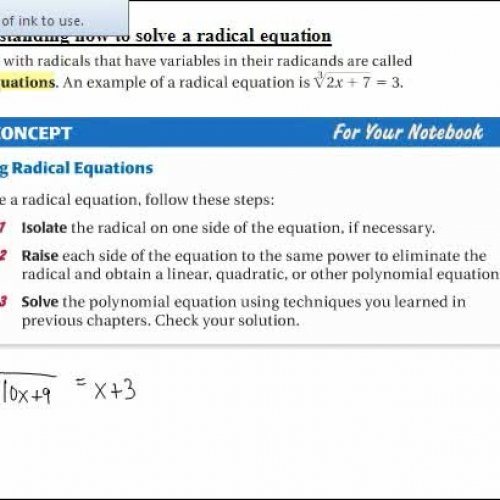 6.6   how to solve rad eq