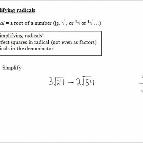 7. simplifying radicals part 2
