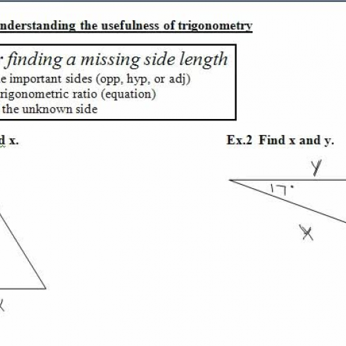 7.5,7.6   understanding how to use trig