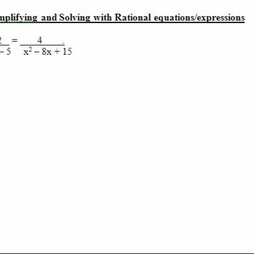 8.4,8.6   solving rational equation