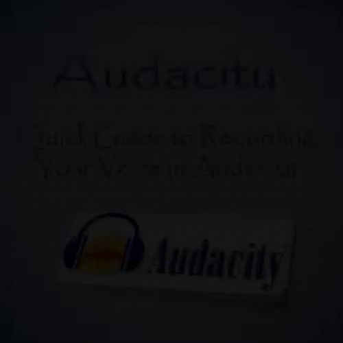 Audacity Tutorial for Recording