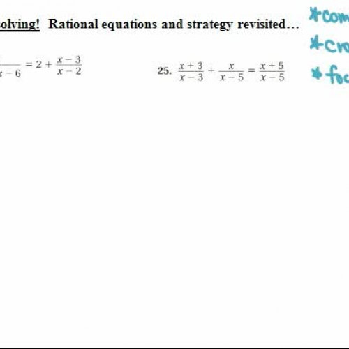 8.6   more solving rational eq