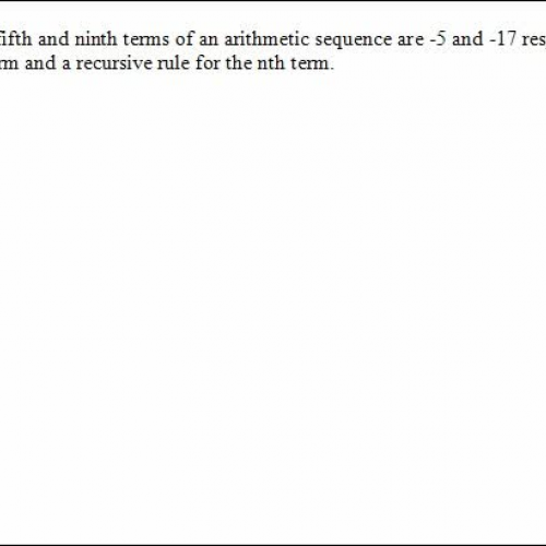 9.4 arithmetic sequence 30