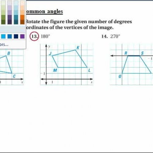 9.4 common rotations