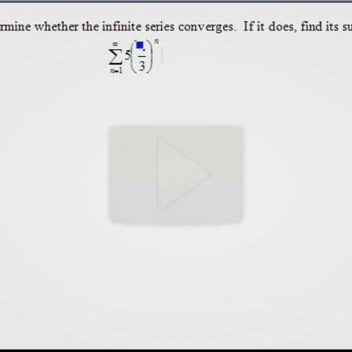 9.5 summation notation infinite geom