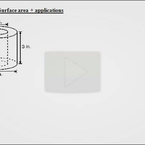 12.2 3 S A of hollow cylinder