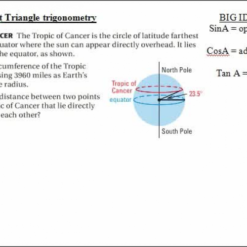 13.1  circm of tropic of cancer