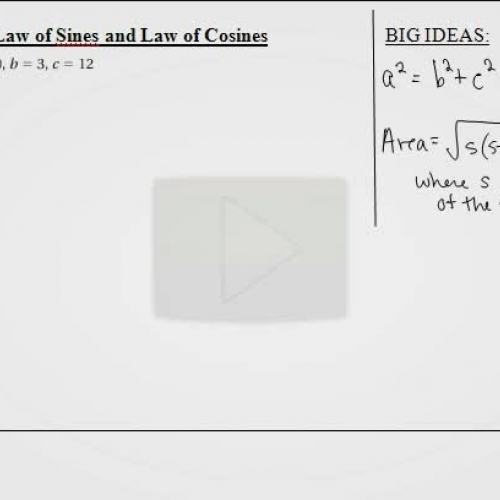 13.6   Law of cosines solve tri