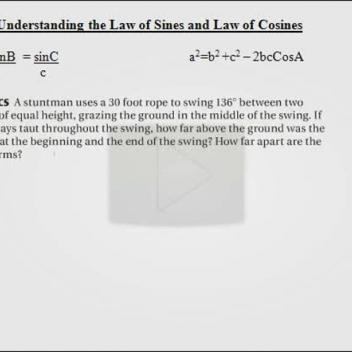 13.6   using law of cosines S T U N T M A N E