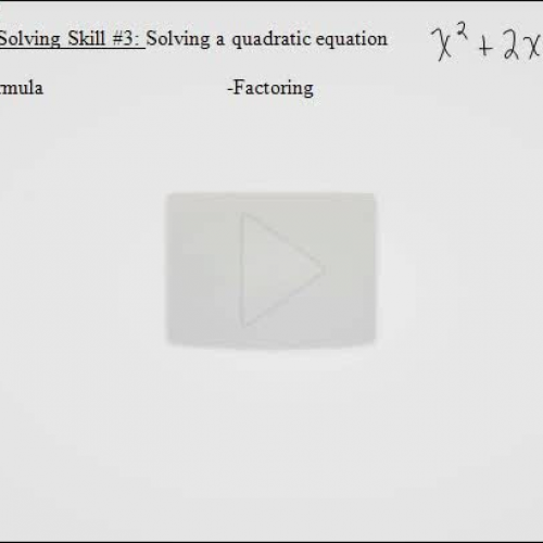 A L G reviewsolving quadratics 0