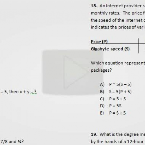 act problems about equations