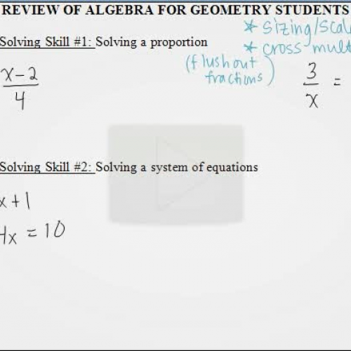 Alg R E V I E W1,2geom 0