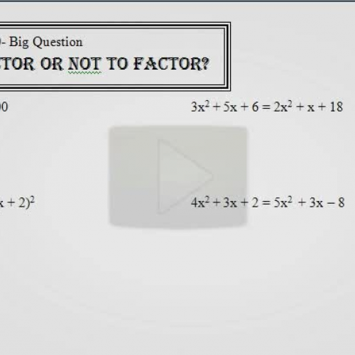 ch.1 0 factor or not 001 0